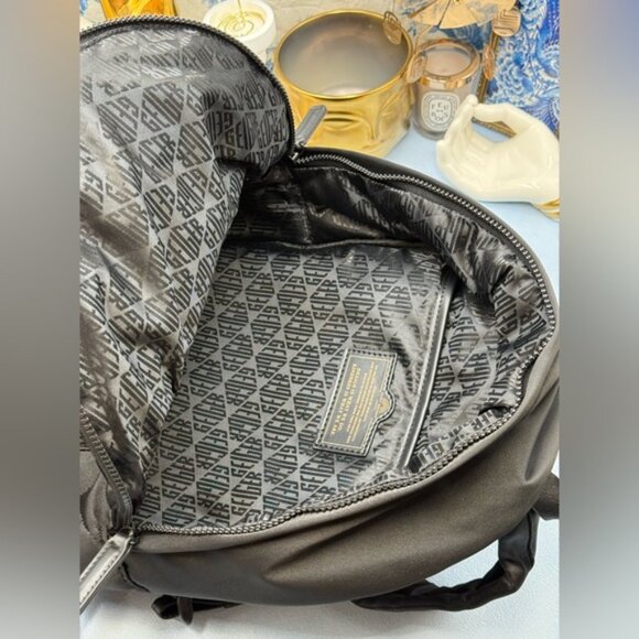 🆕 KURT GEIGER LONDON 🧿 NWOT Recycled Nylon Drench Zip Backpack, Black Nylon - Picture 14 of 16